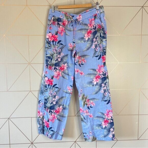 Tommy Bahama Madeira Blooms 100% Linen Easy Pants - Picture 2 of 7